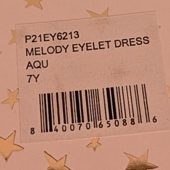 NWT - EGG New York Girls Melody Eyelet Dress in Aqua - Size 7Y - Timeless - Picture 7 of 7